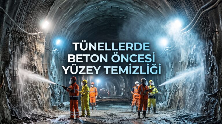 Tünellerde Beton Öncesi Yüzey Temizliği