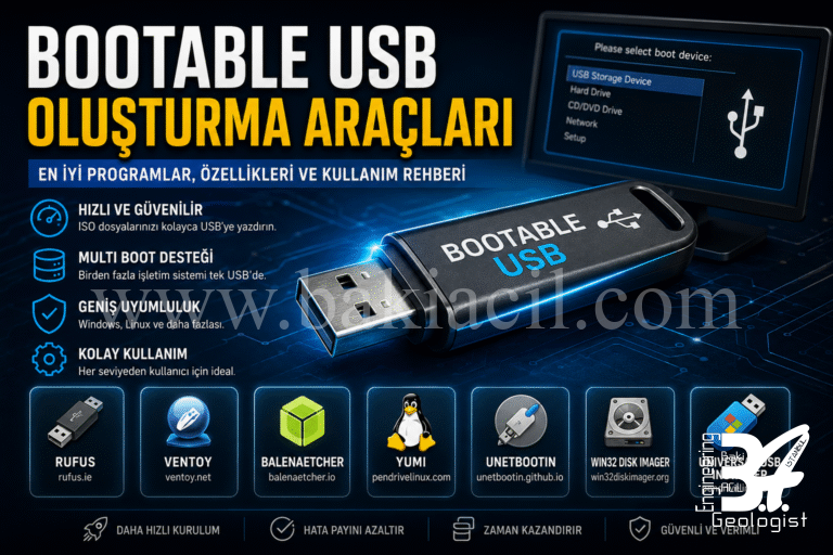 En İyi Bootable USB Oluşturma Araçları: Hangisini Ne Zaman Kullanmalısınız?