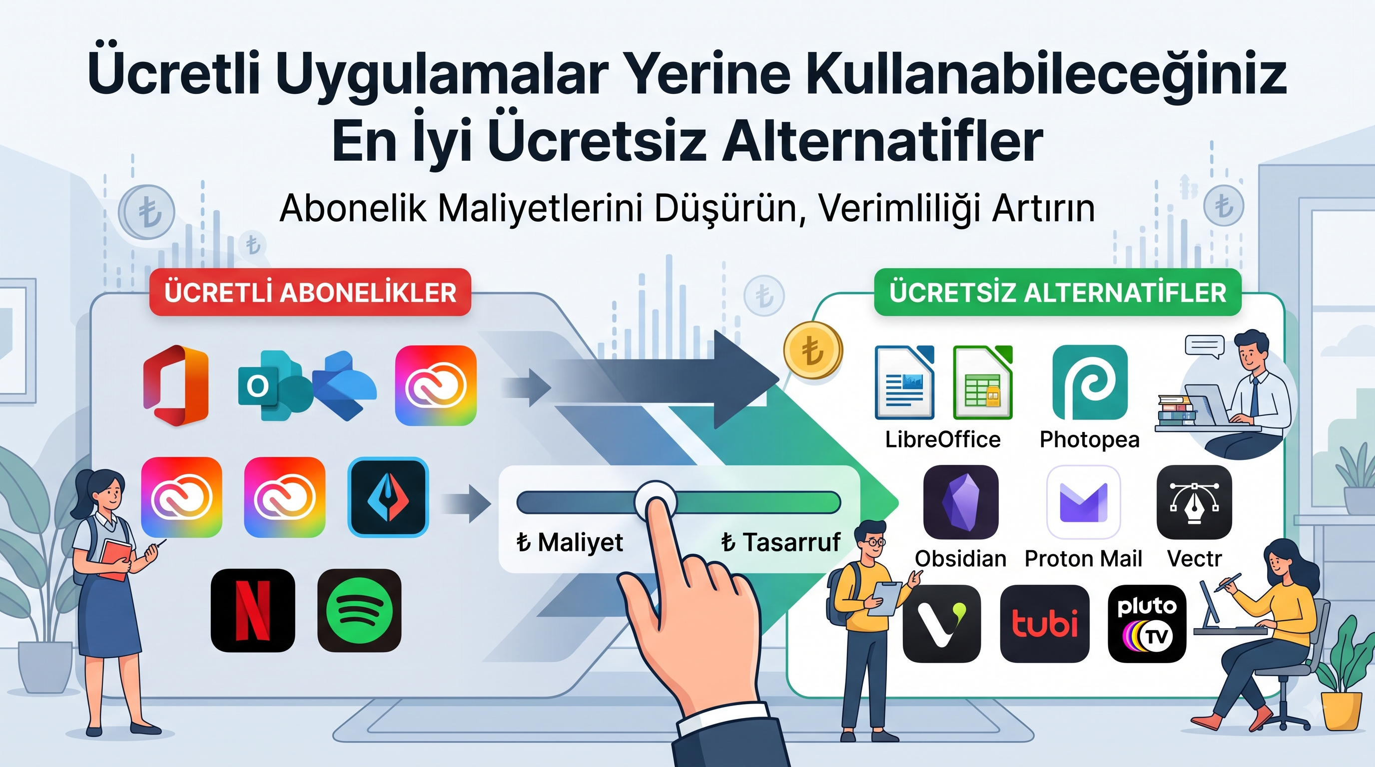 Ücretli Uygulamalar Yerine Kullanabileceğiniz En İyi Ücretsiz Alternatifler