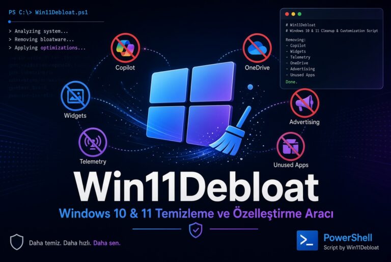 Win11Debloat Nedir? Windows 10 ve 11 Nasıl Temizlenir?